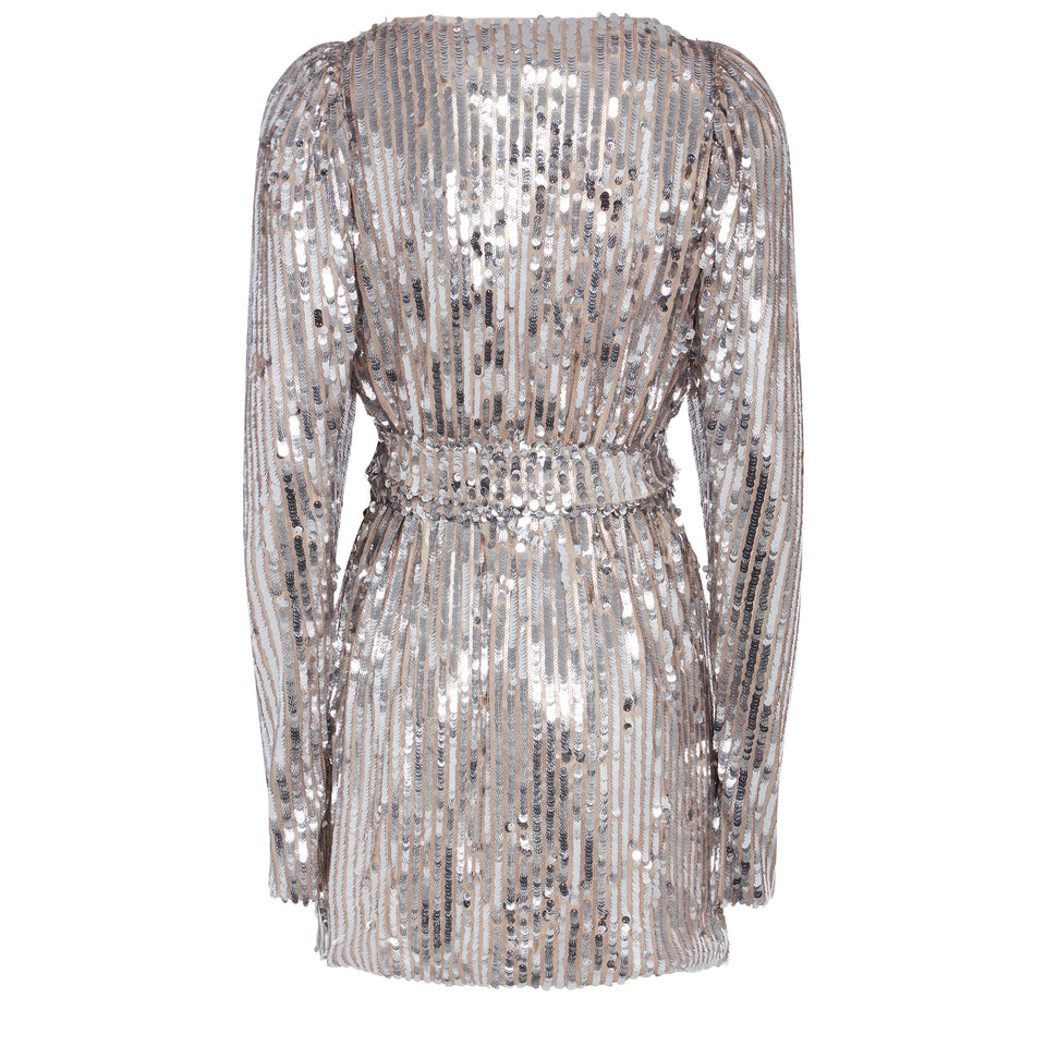 Silver sequin "Bridget" dress