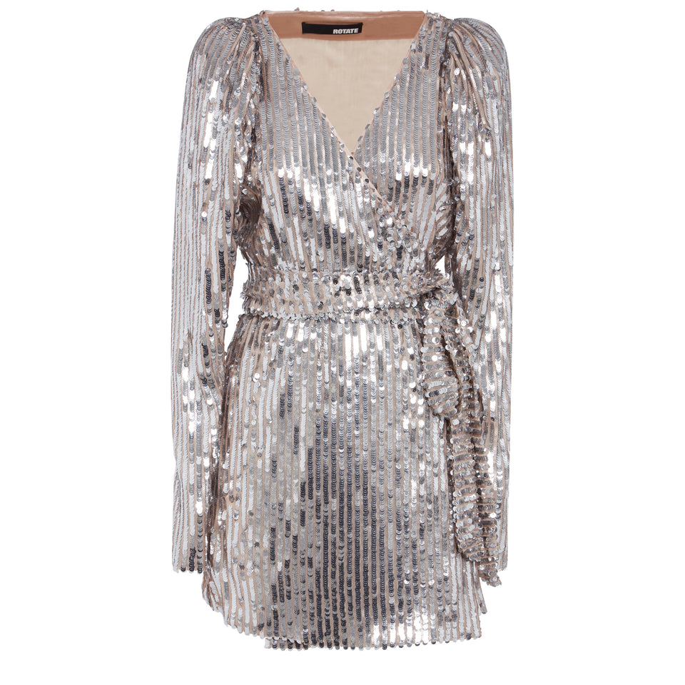 Silver sequin "Bridget" dress