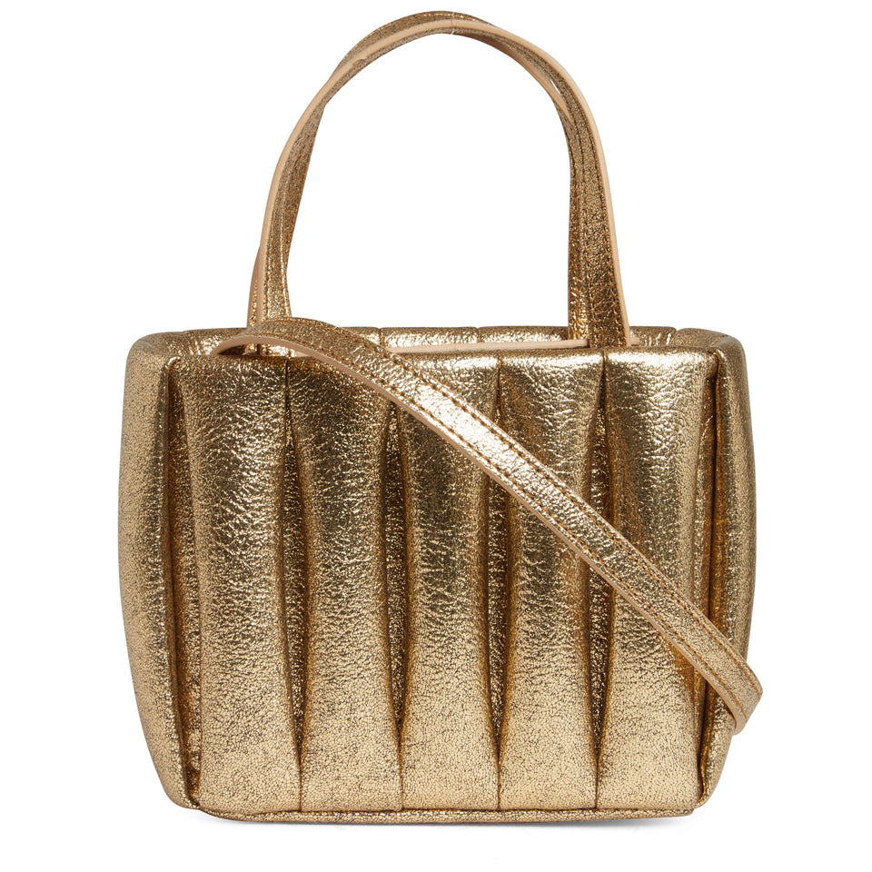 Borsa ''Aria Laminated'' in pelle oro