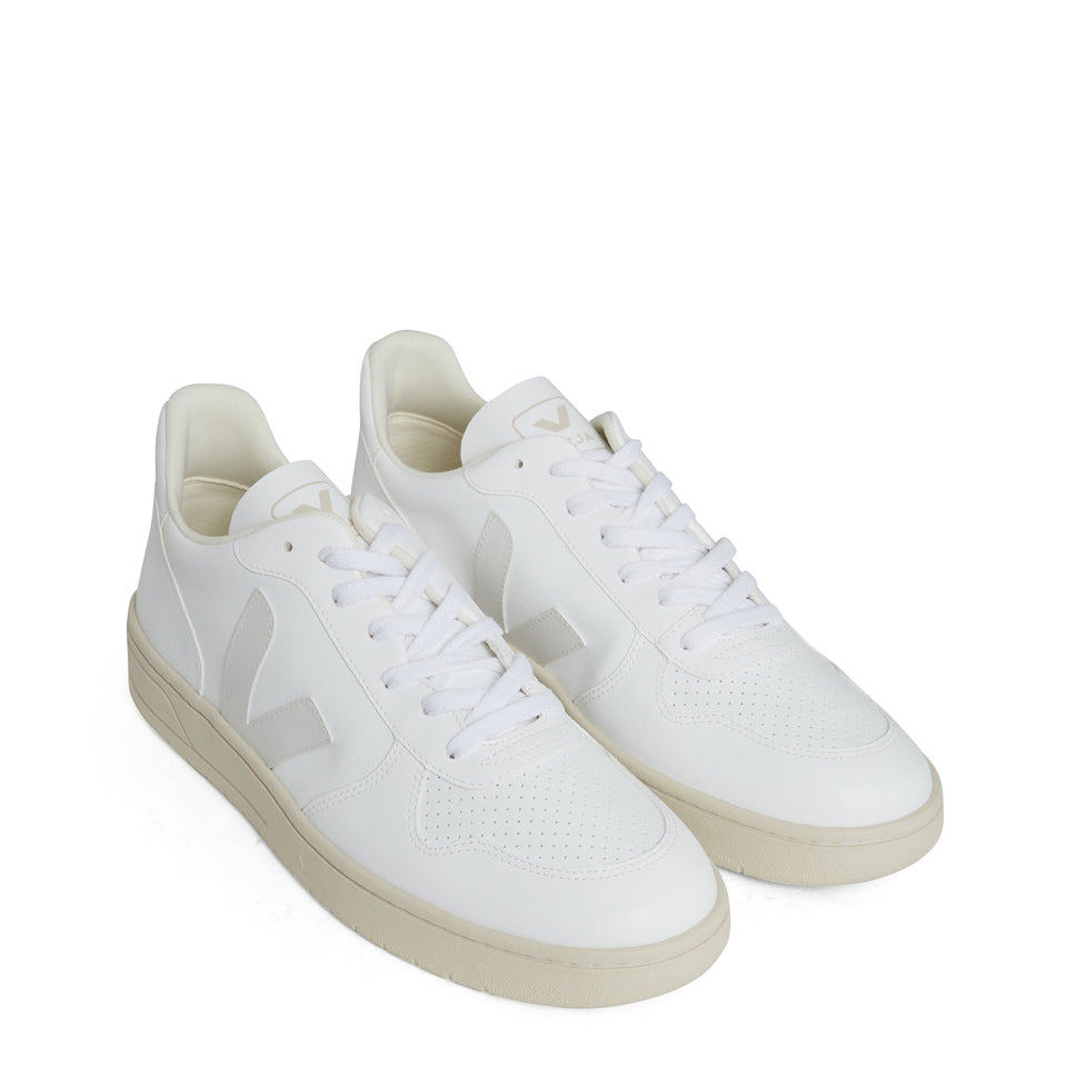 Sneakers ''Chromefree'' in pelle bianca