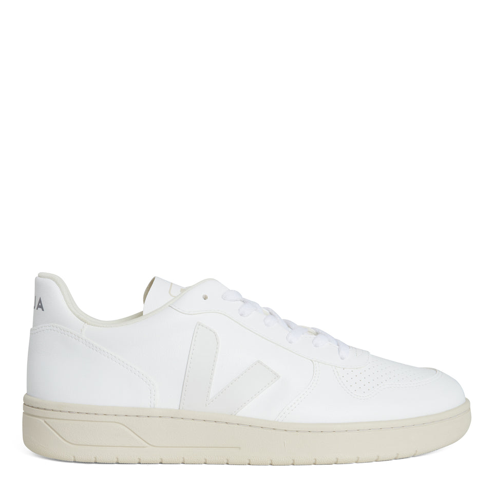 Sneakers ''Chromefree'' in pelle bianca