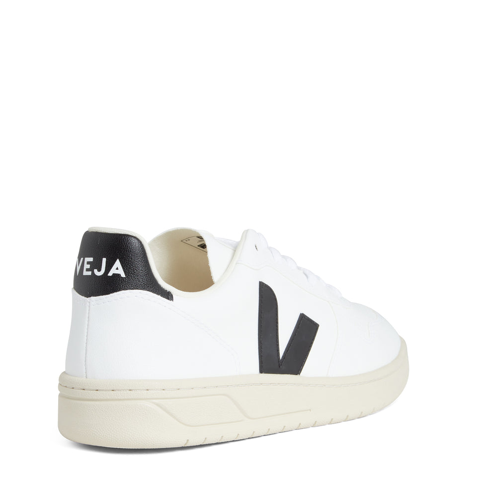 Sneakers ''Chromefree'' in pelle bianca e nera