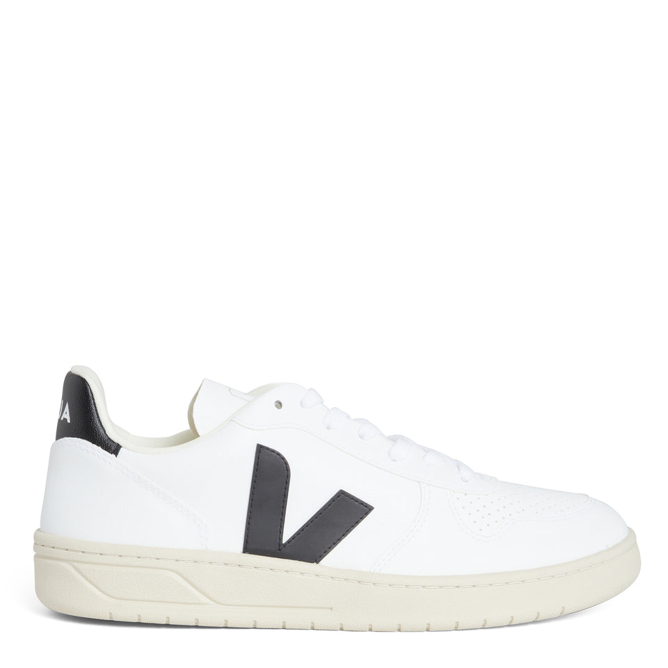 Sneakers ''Chromefree'' in pelle bianca e nera