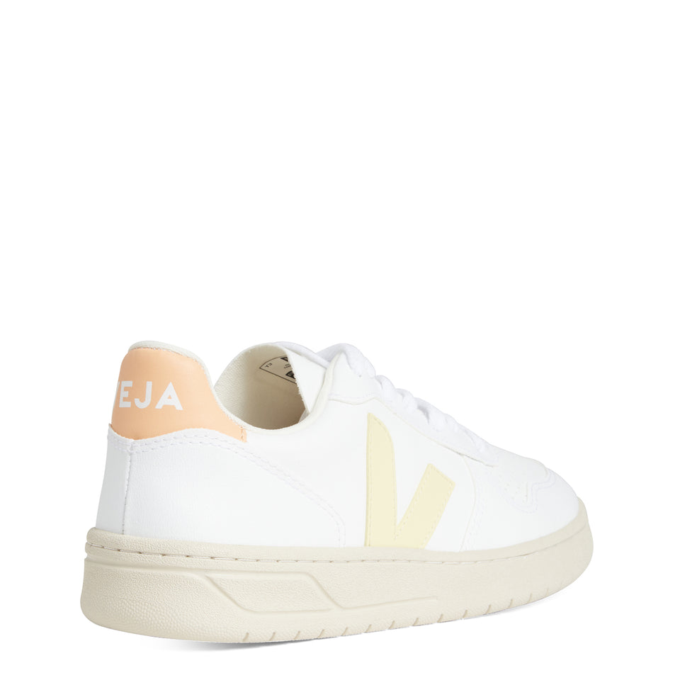 White leather ''V-10'' sneakers