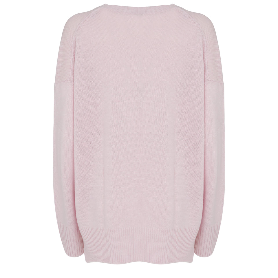 Maglia in cashmere rosa