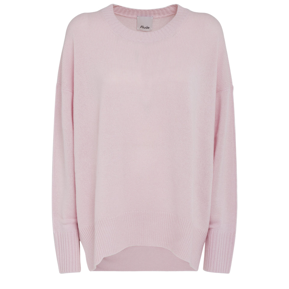 Maglia in cashmere rosa