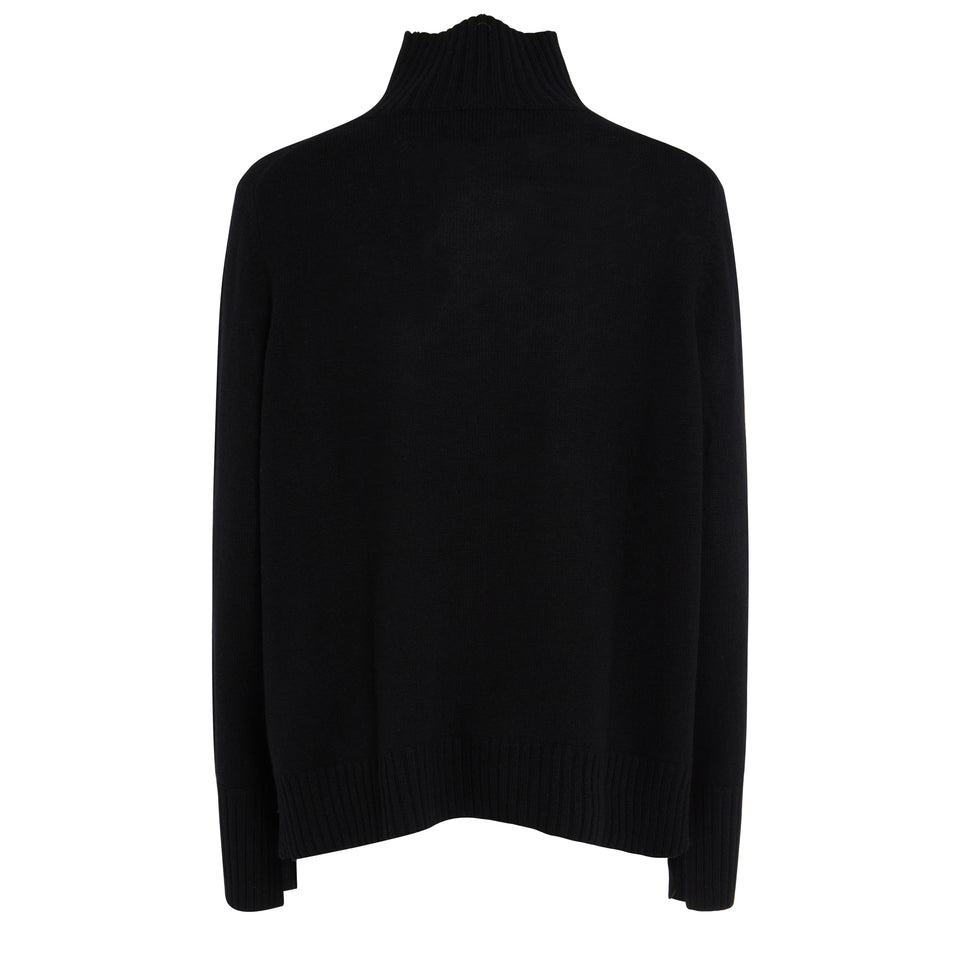 Maglia in cashmere nera