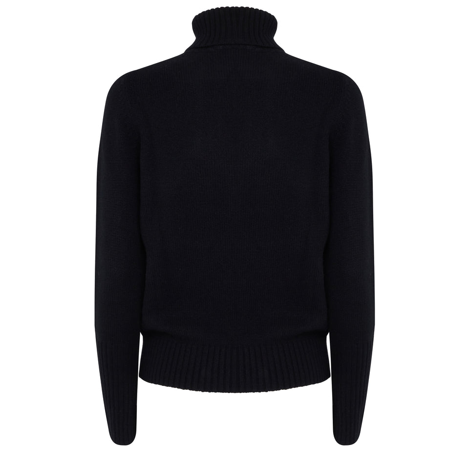 Maglia in cashmere nera