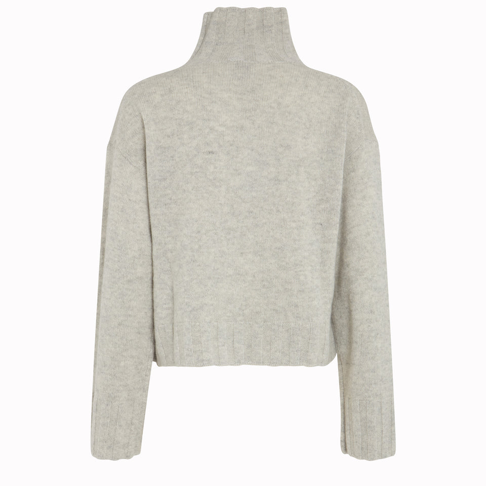 Maglione in cashmere grigio