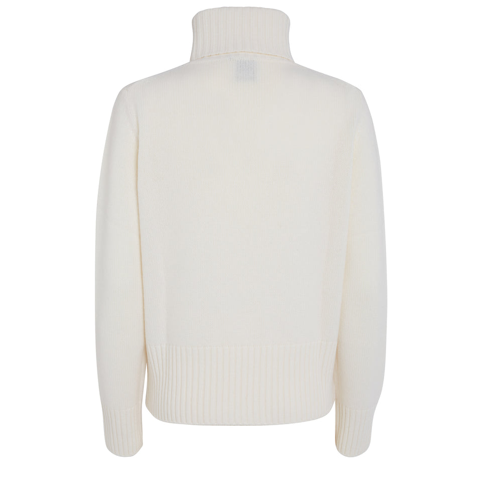 White wool sweater