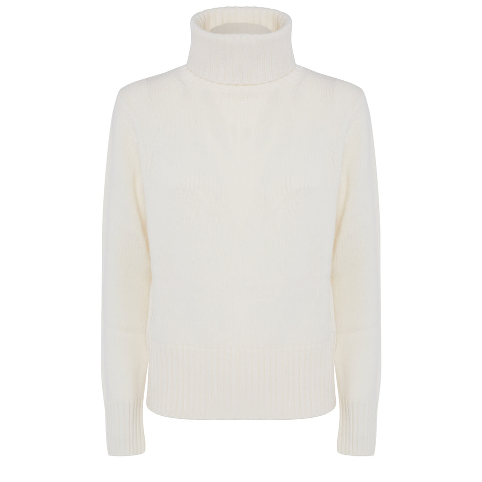 White wool sweater