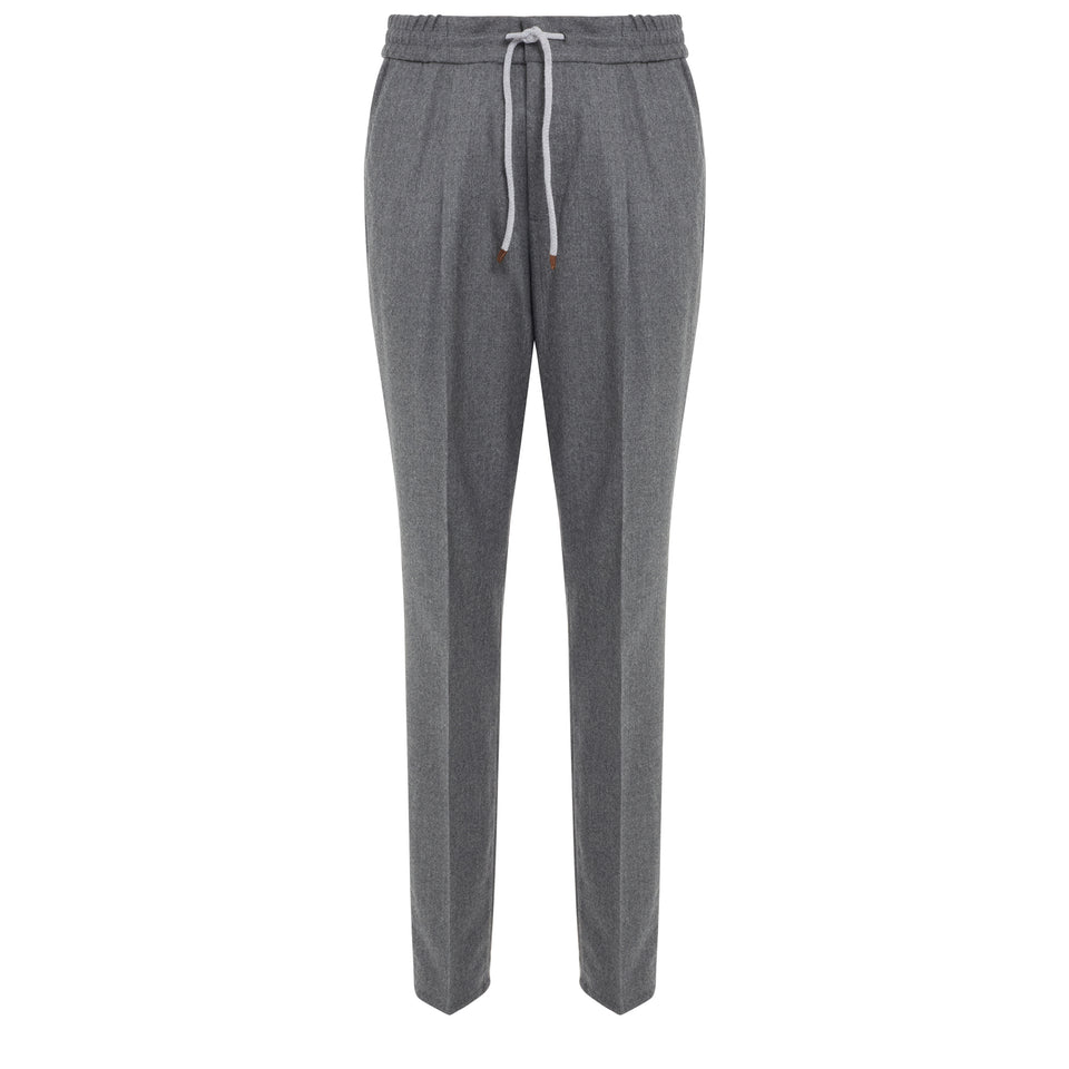 Pantalone in lana grigio