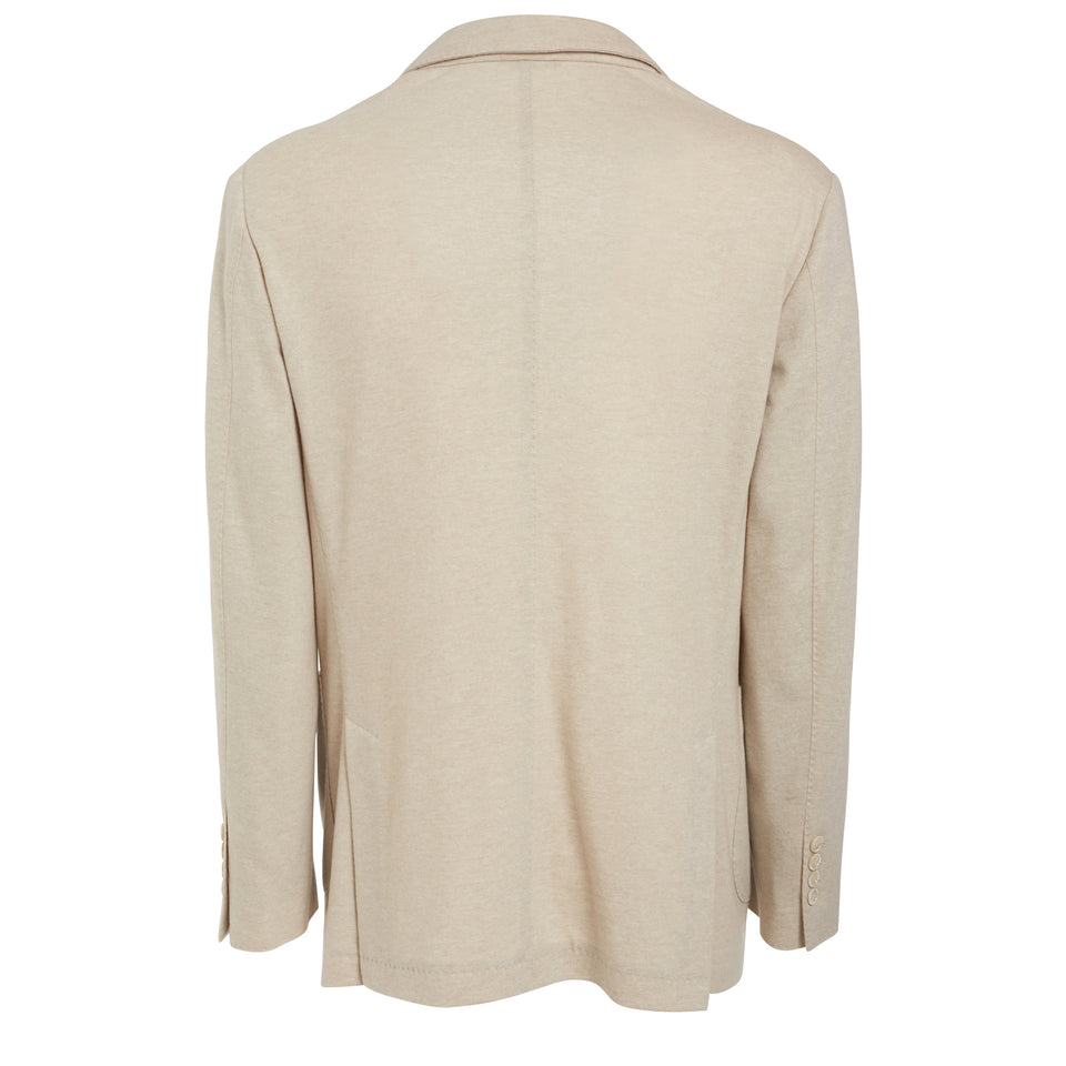Giacca in cashmere beige