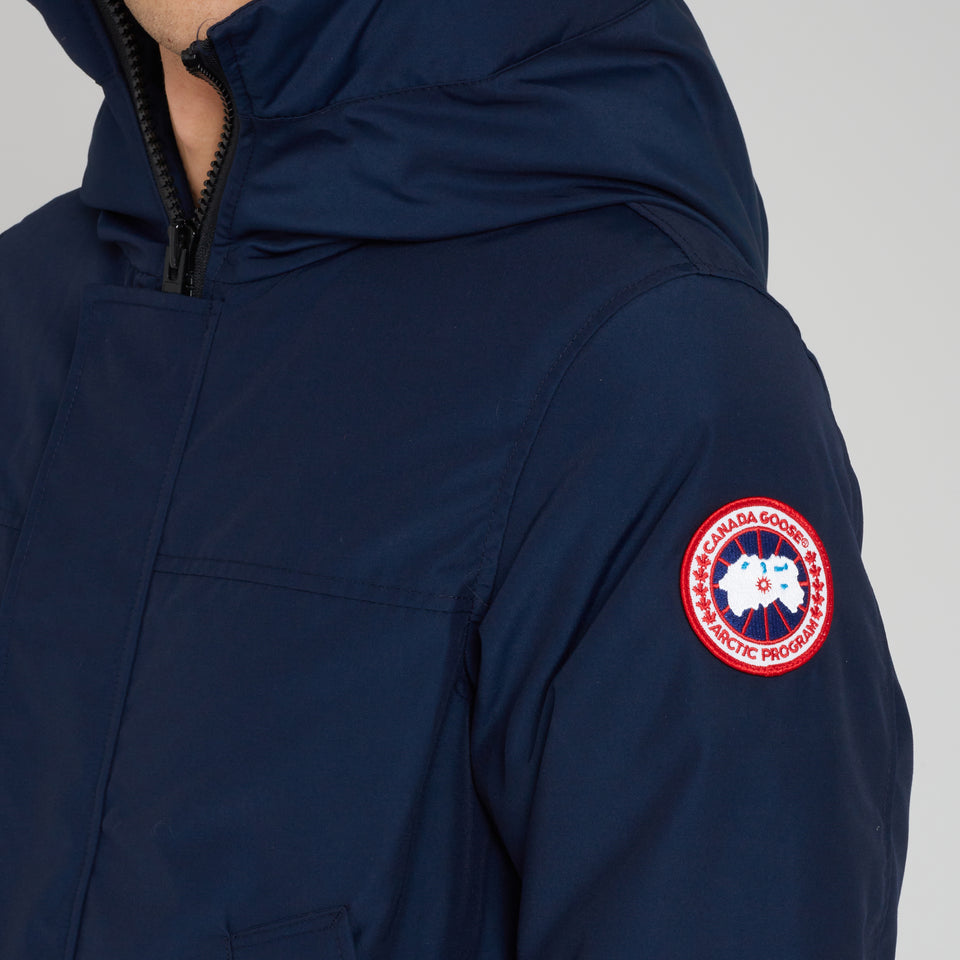 Parka "Langford" in blue fabric
