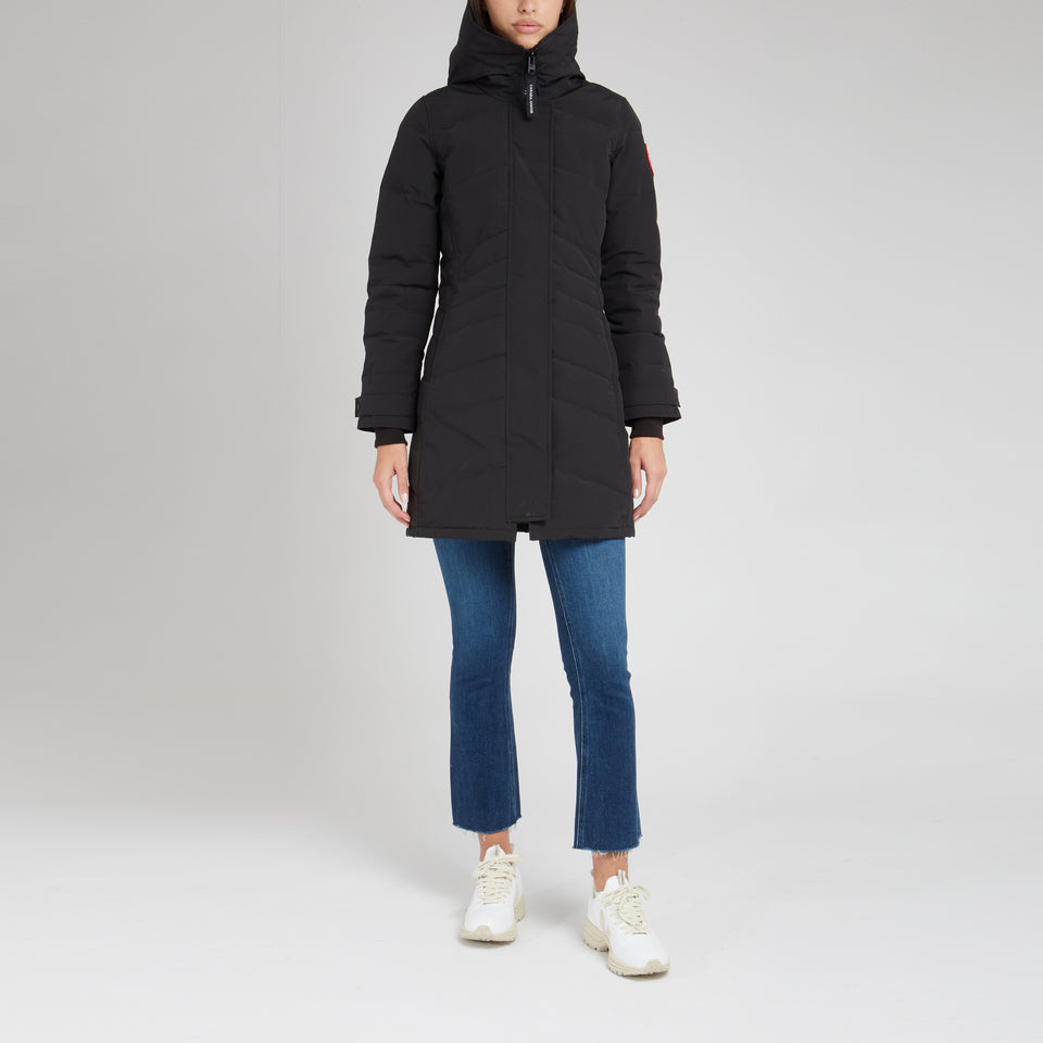 Parka "Lorette" in black fabric