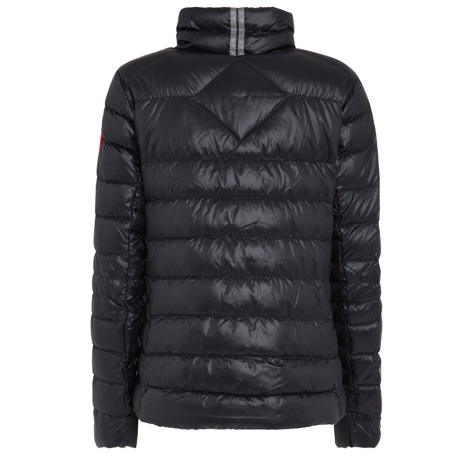 "Cypress" down jacket in black fabric