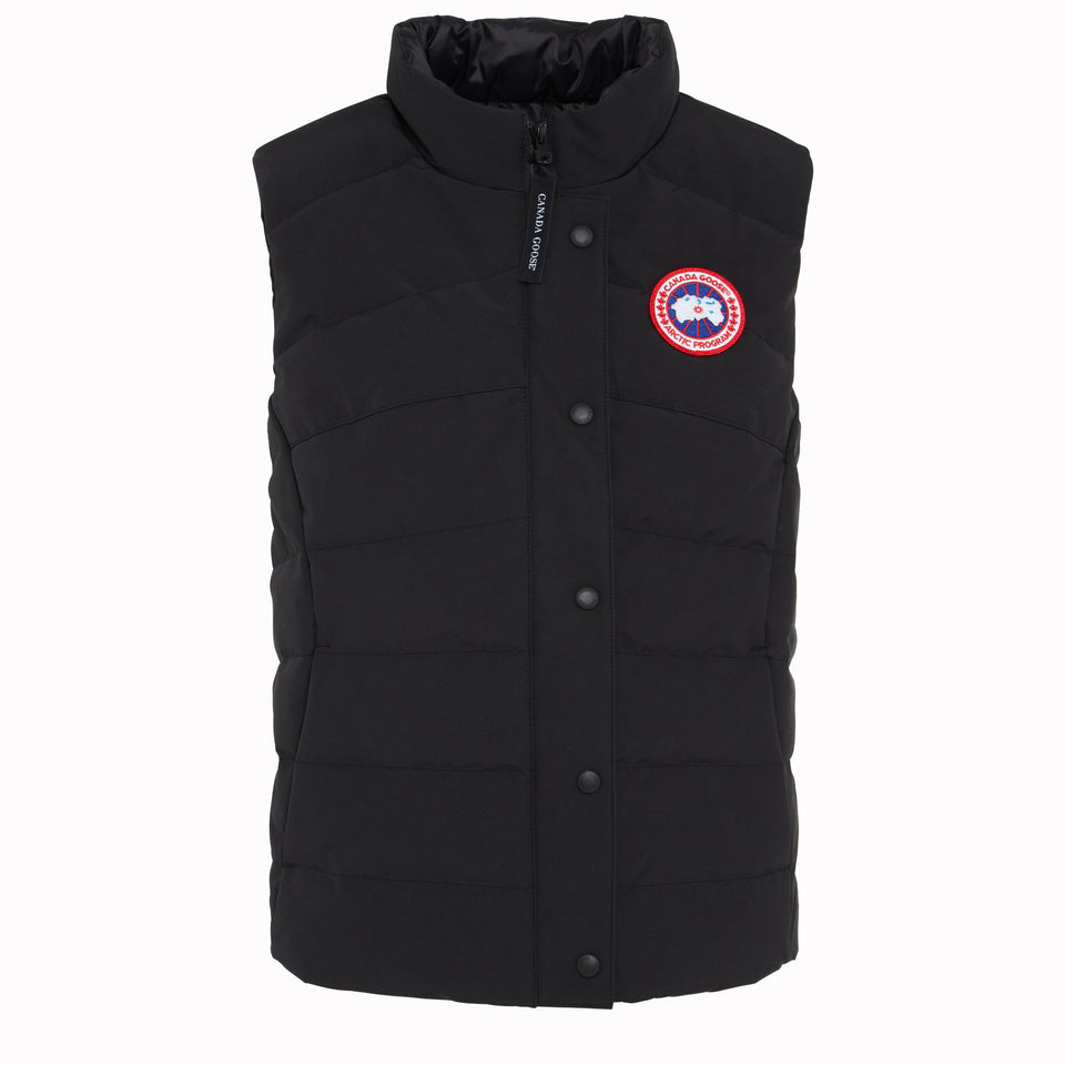 "Freestyle" vest in black fabric