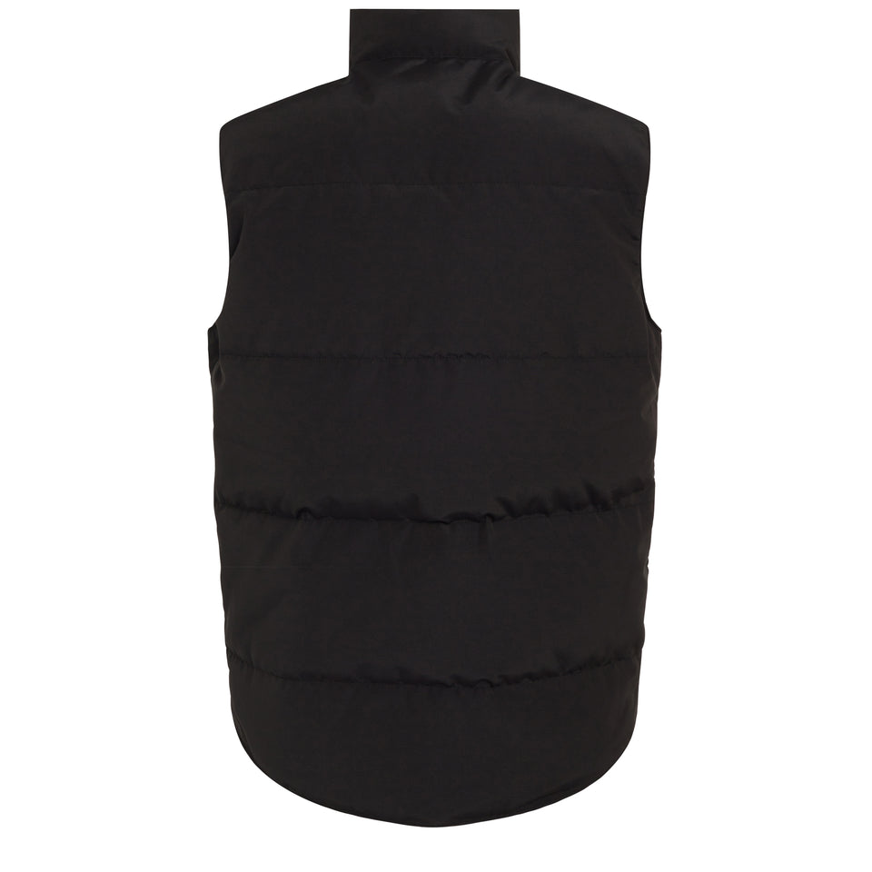 "Freestyle" padded vest in black fabric