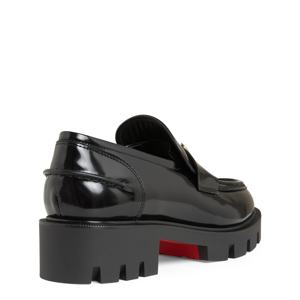 Mocassino "Moc Lug" in pelle nero