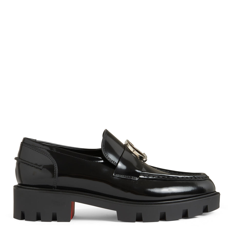 Mocassino "Moc Lug" in pelle nero