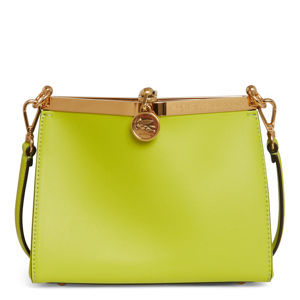 Borsa ''Vela'' mini in pelle lime