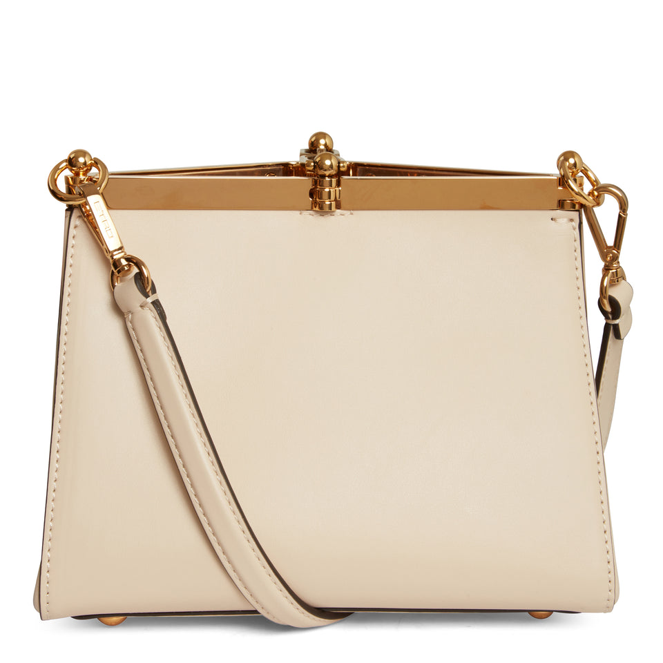 Borsa ''Vela'' mini in pelle beige