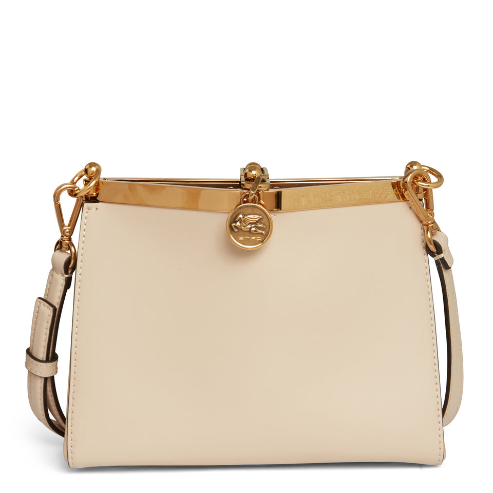 Borsa ''Vela'' mini in pelle beige