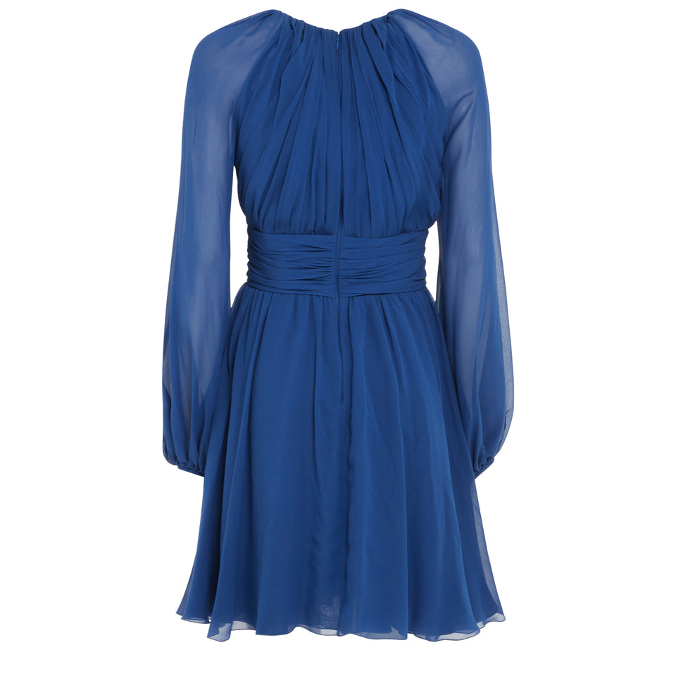 Blue fabric dress