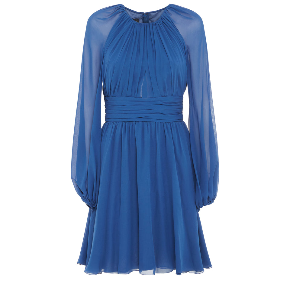 Blue fabric dress