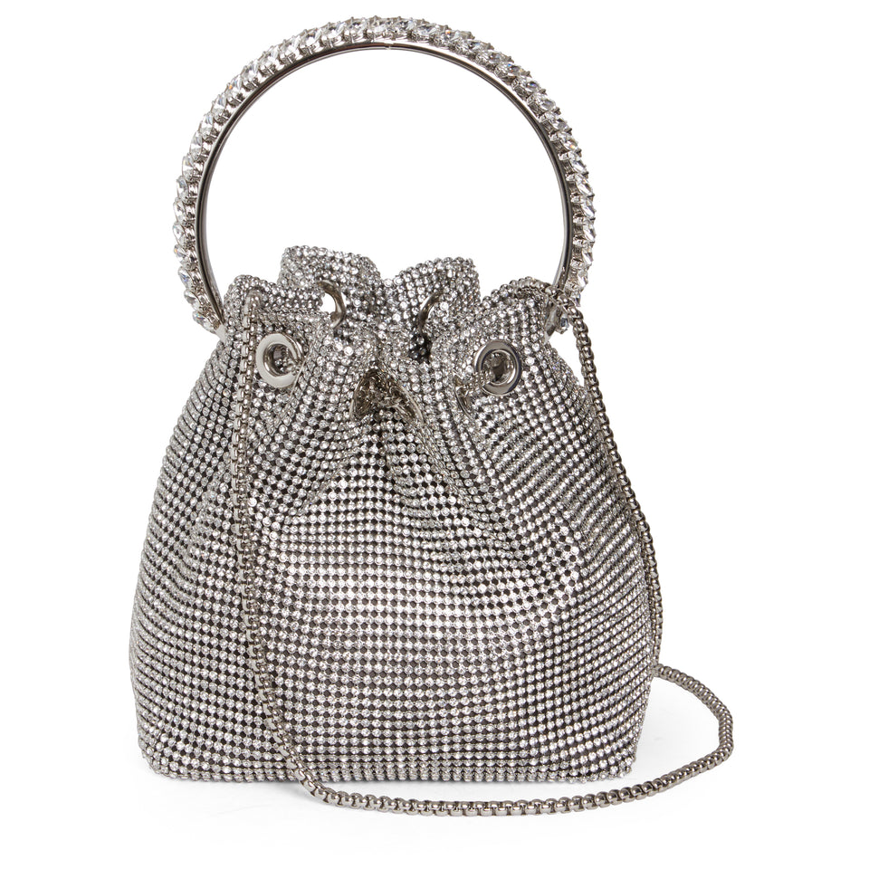 Bon Bon Mini bag with silver crystals GIO MORETTI