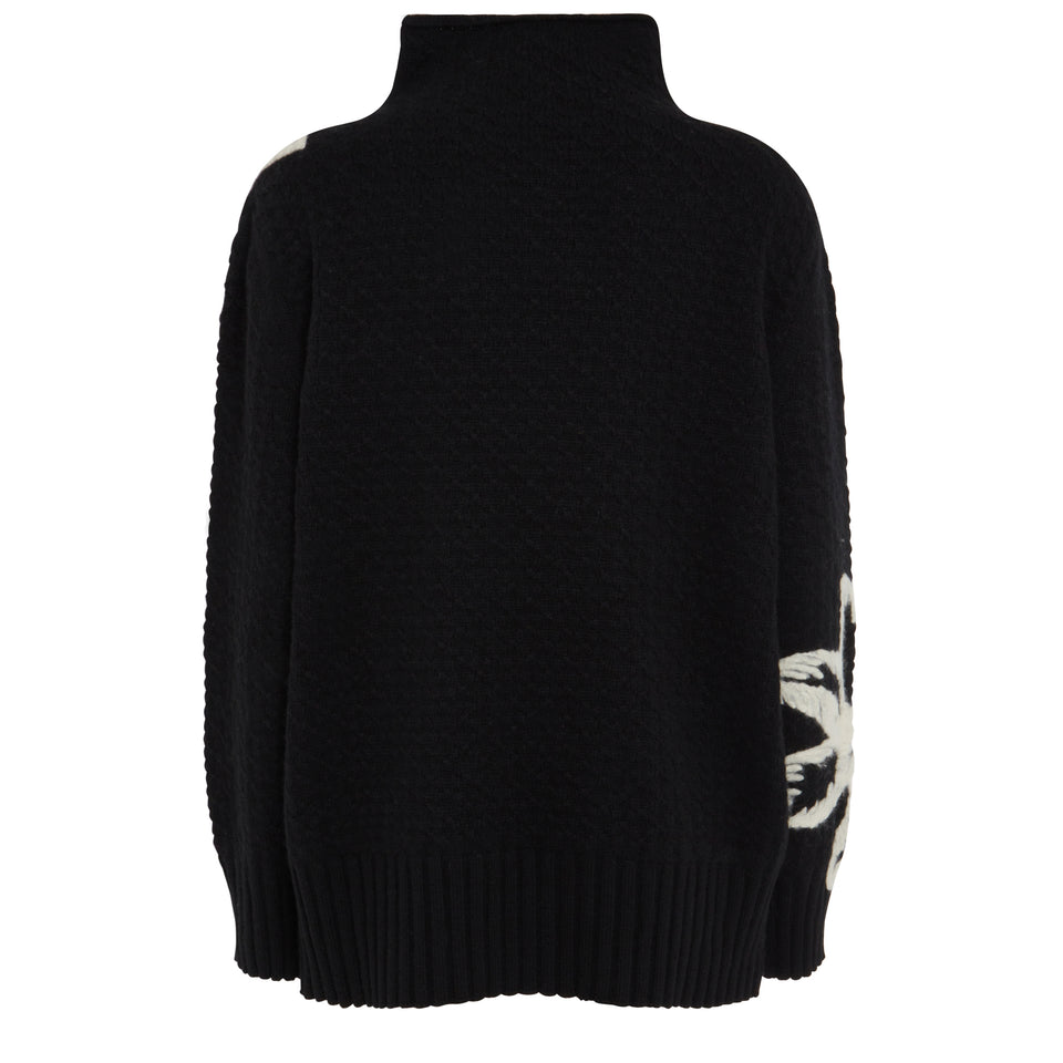 Maglia in cashmere nera