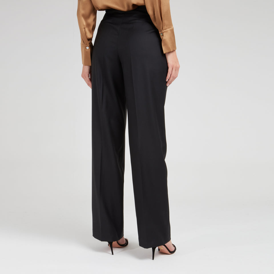 Pantalone "Sbiru" in lana nero