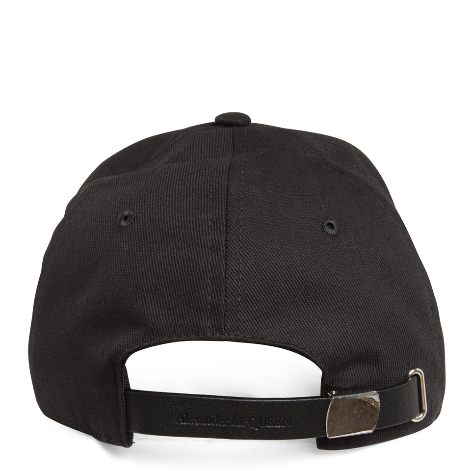 Cappello da baseball in cotone nero