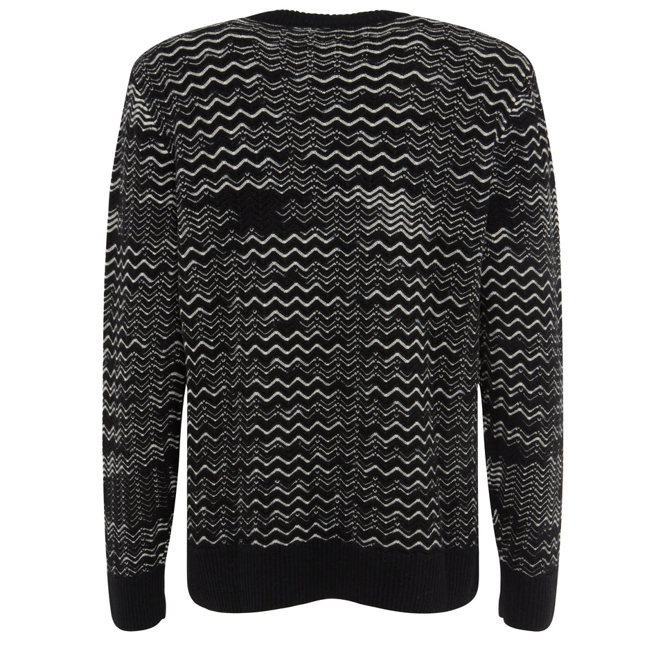 Black wool sweater