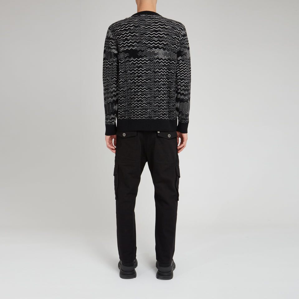 Black wool sweater