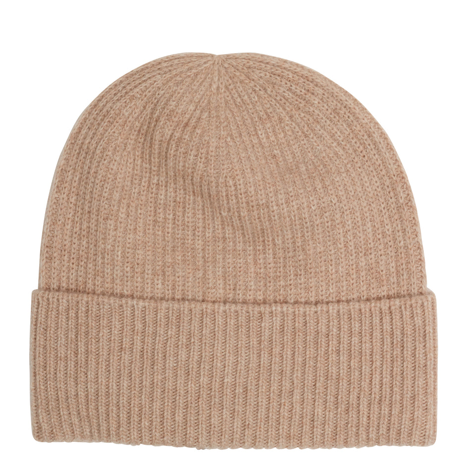 Beige wool hat