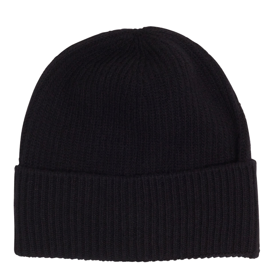 Black wool hat