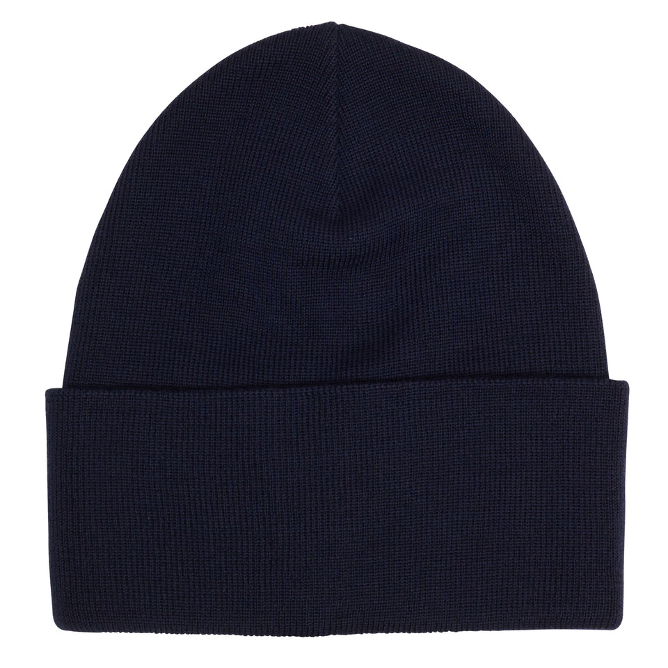 Blue wool hat