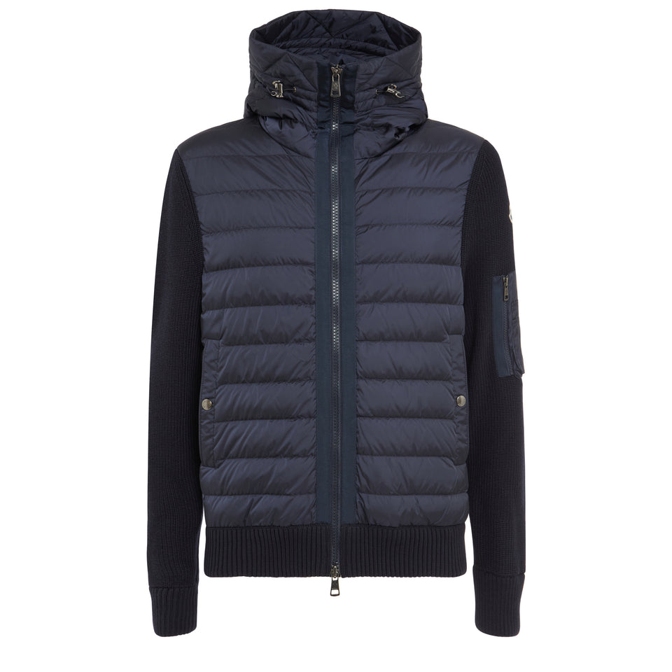 Moncler cardigan dark blue on sale