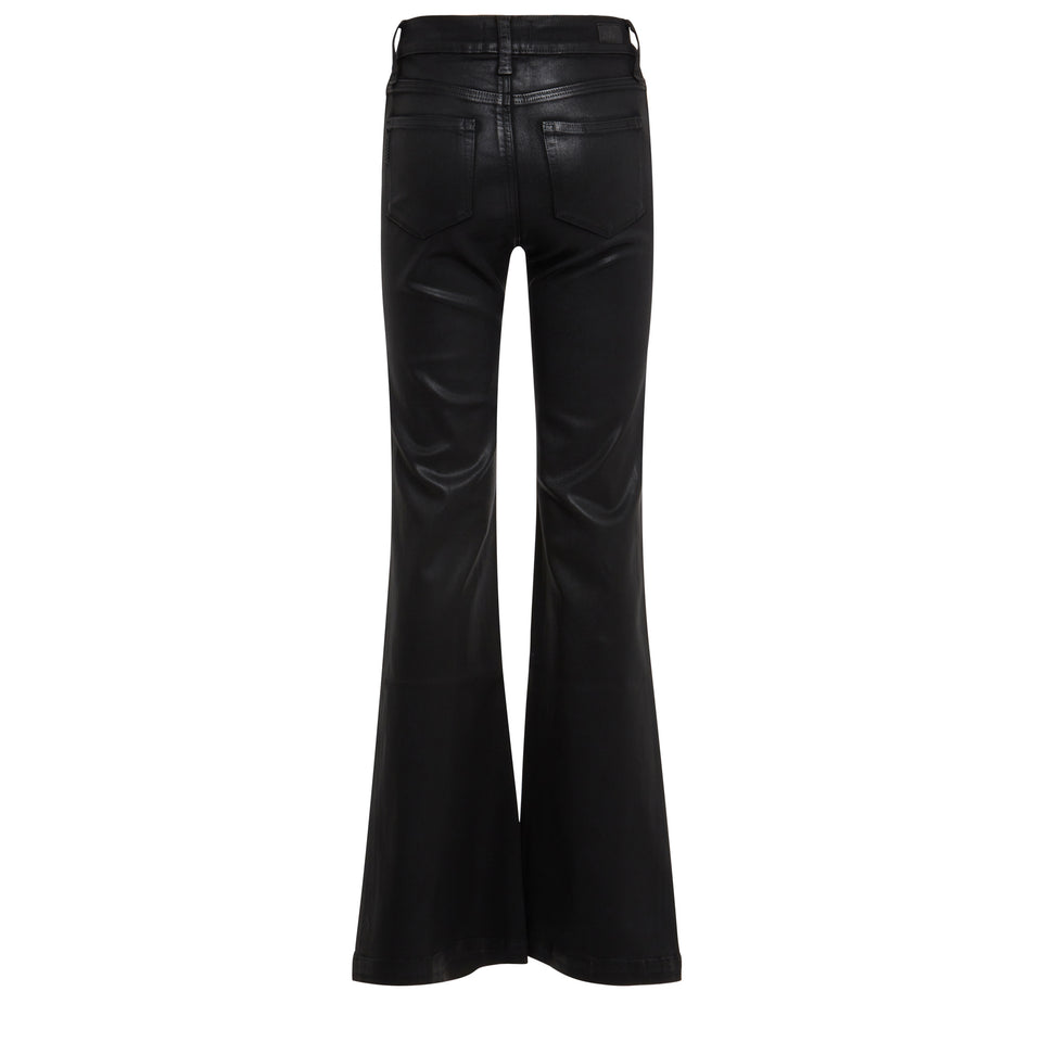 Jeans svasati "Genevieve" in denim neri