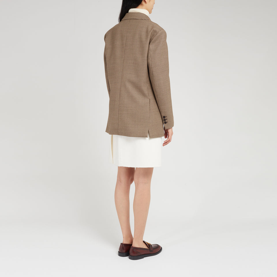 Beige wool blazer