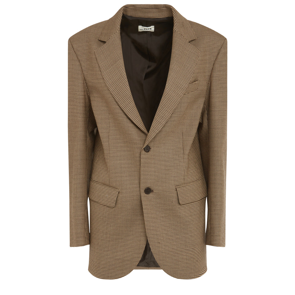 Beige wool blazer