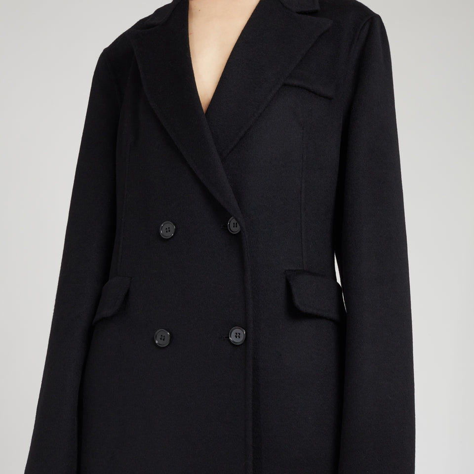 Black wool coat