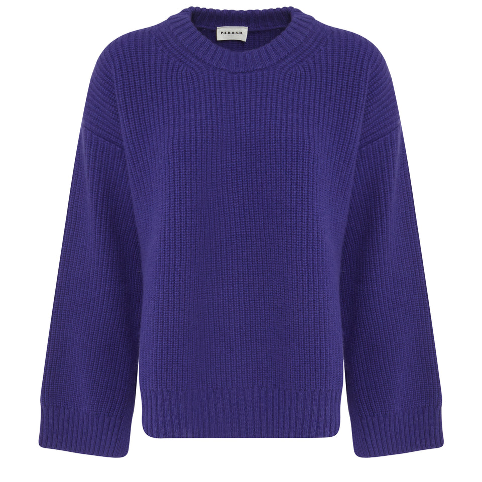 Purple wool sweater