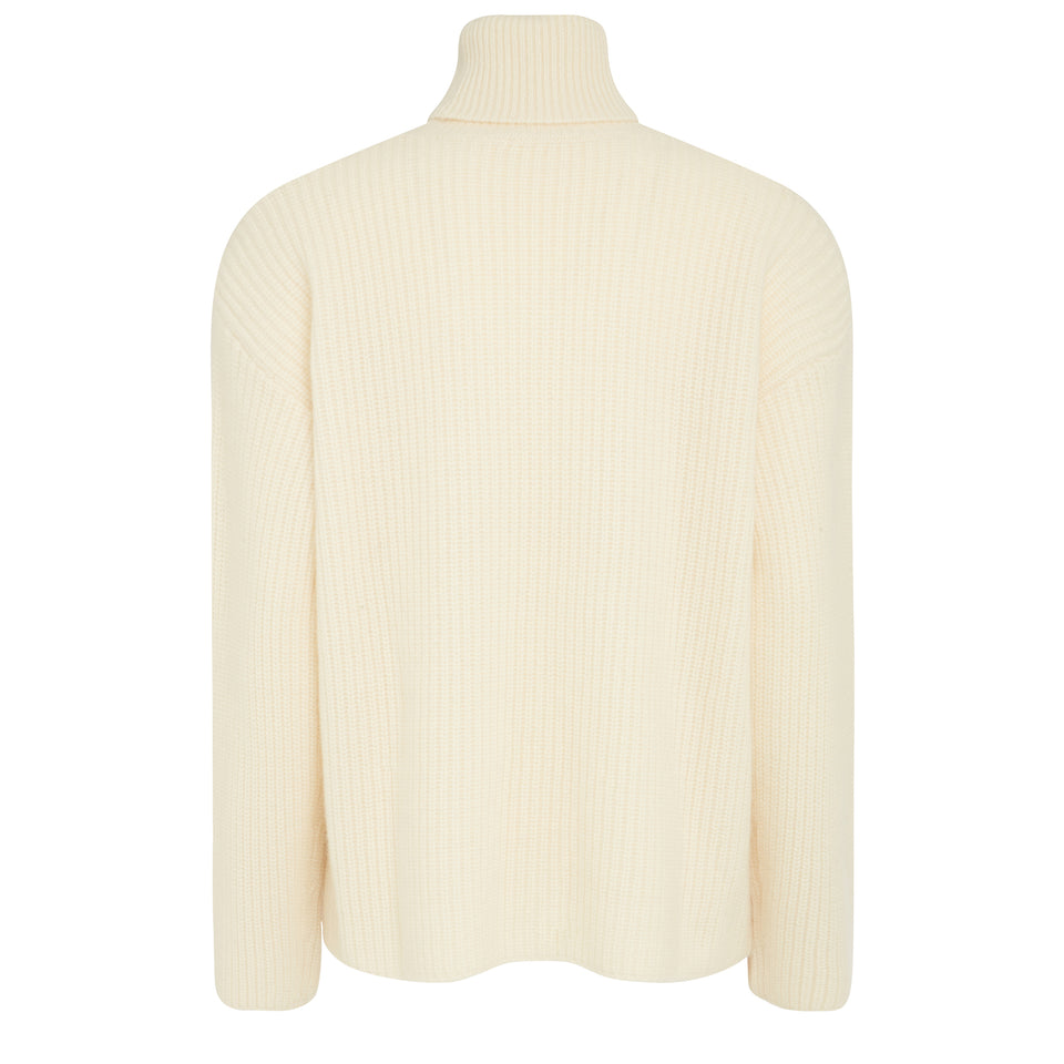 White wool sweater