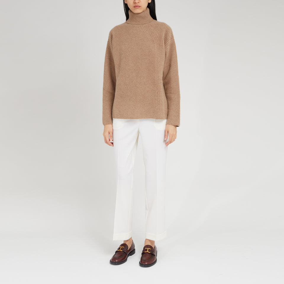 Beige wool sweater