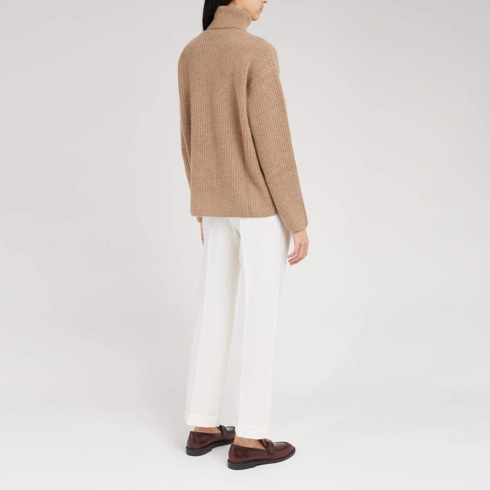 Beige wool sweater