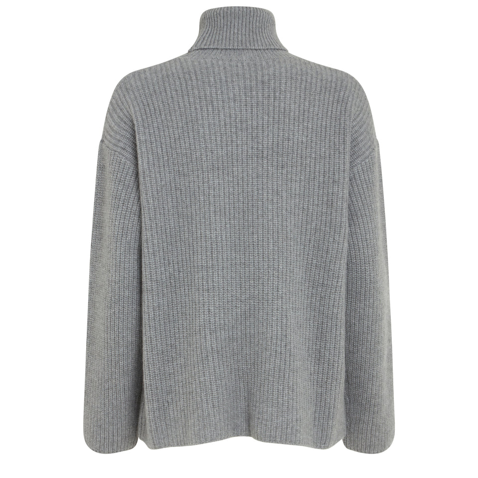 Gray wool sweater