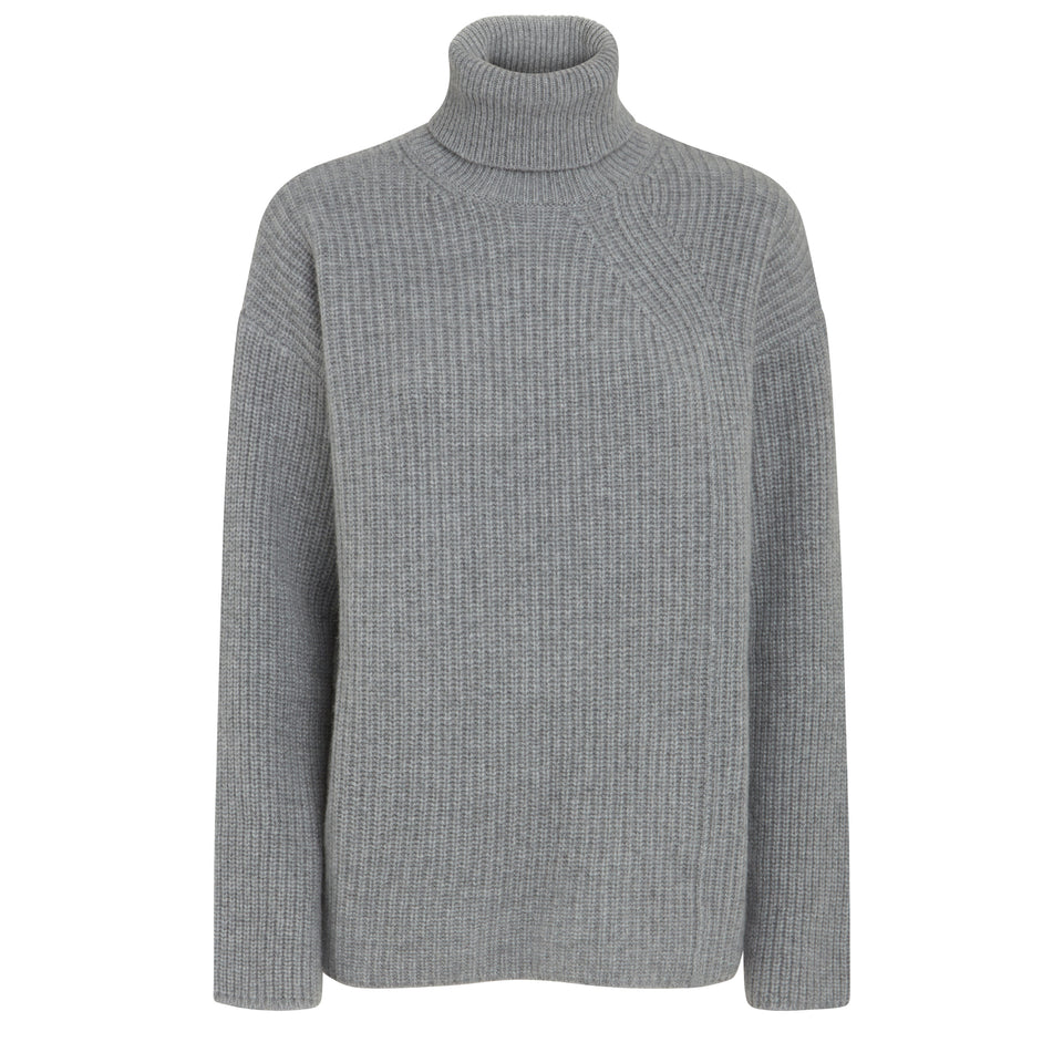 Gray wool sweater