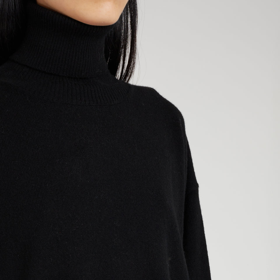 Black wool sweater